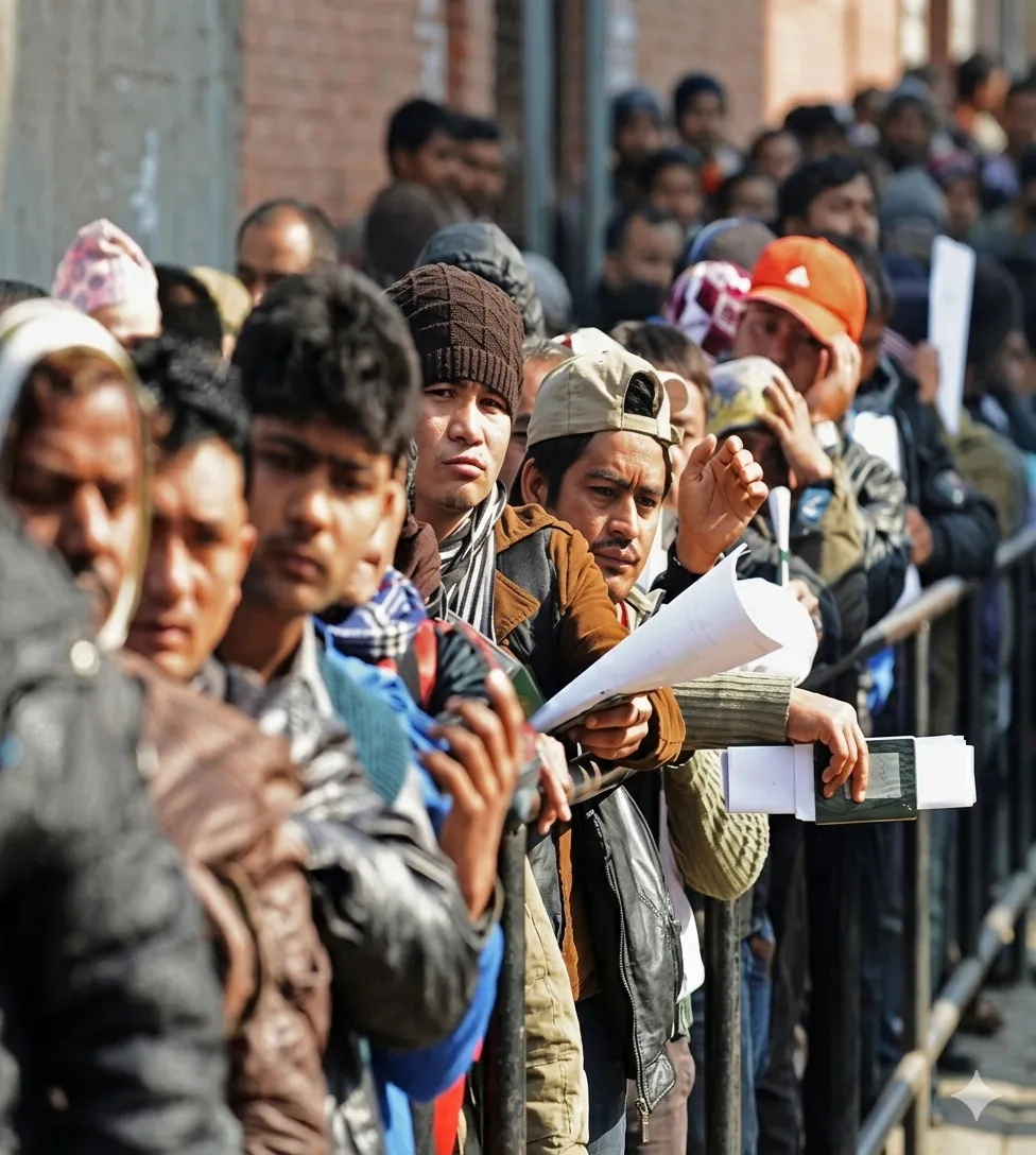 People standing in line